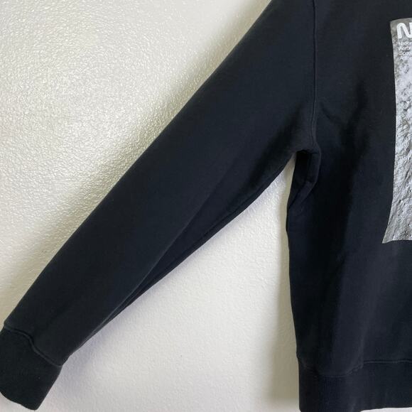 Alpha Industries Sweatshirt Mens XL Black Graphic Moon Landing Pullover Crew * - Picture 8 of 11